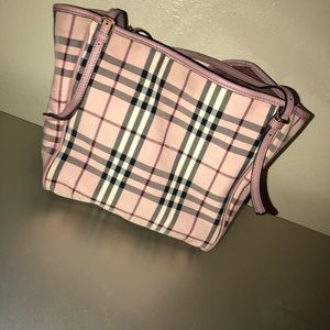 Pink Burberry purse